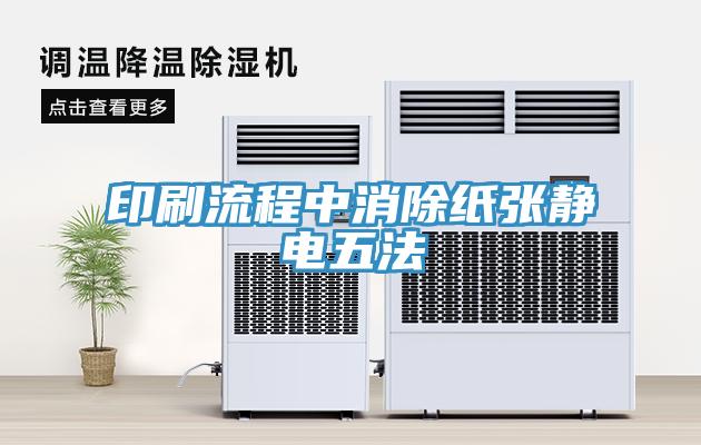 印刷流程中消除紙張靜電五法