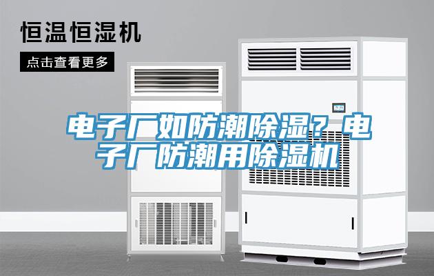 電子廠如防潮除濕？電子廠防潮用除濕機(jī)