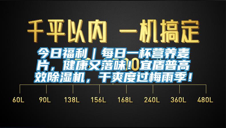 今日福利｜每日一杯營養(yǎng)麥片，健康又落味！宜盾普高效除濕機，干爽度過梅雨季！