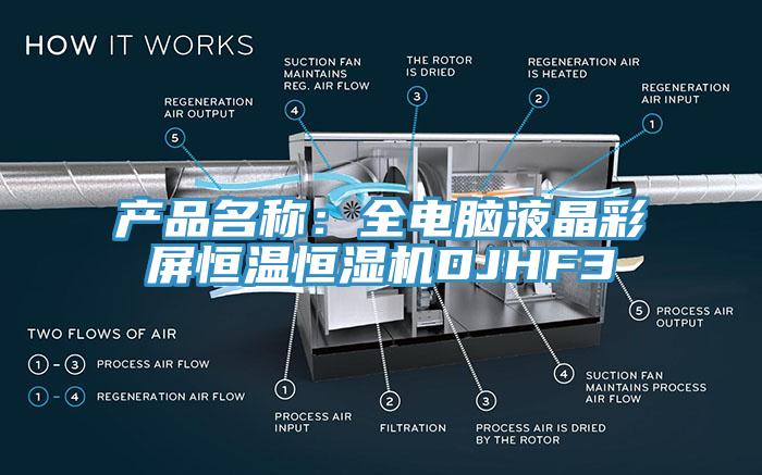 產(chǎn)品名稱：全電腦液晶彩屏恒溫恒濕機(jī)DJHF3