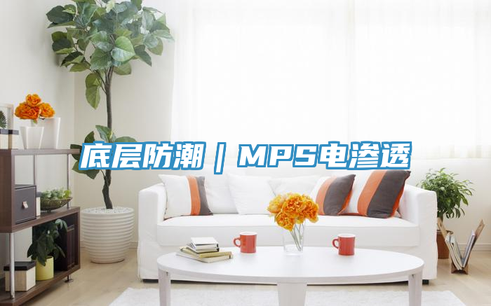 底層防潮｜MPS電滲透