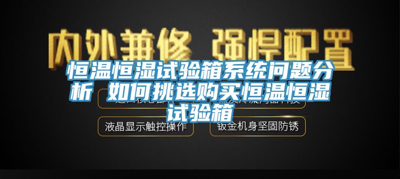 恒溫恒濕試驗箱系統(tǒng)問題分析 如何挑選購買恒溫恒濕試驗箱