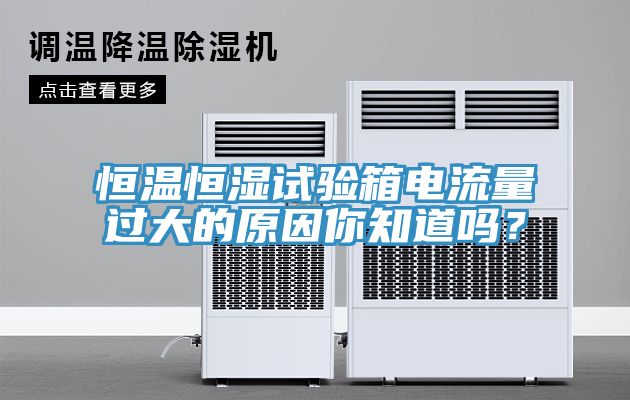 恒溫恒濕試驗箱電流量過大的原因你知道嗎？