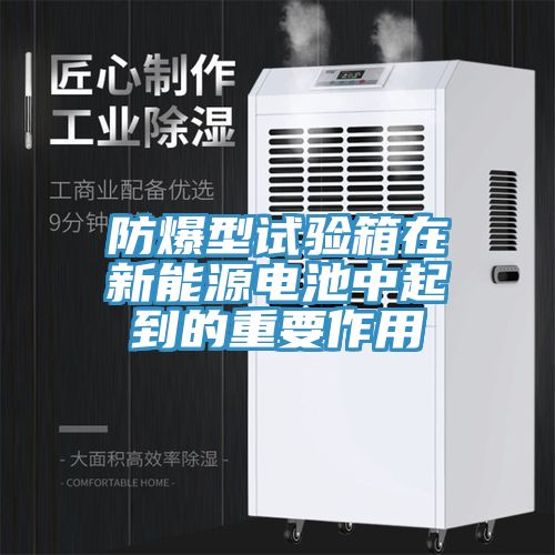 防爆型試驗(yàn)箱在新能源電池中起到的重要作用