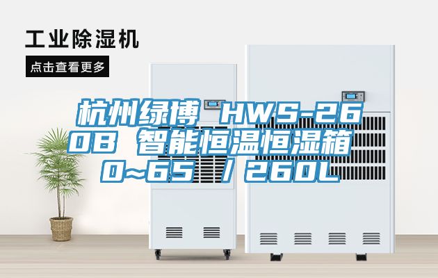 杭州綠博 HWS-260B 智能恒溫恒濕箱 0~65℃／260L