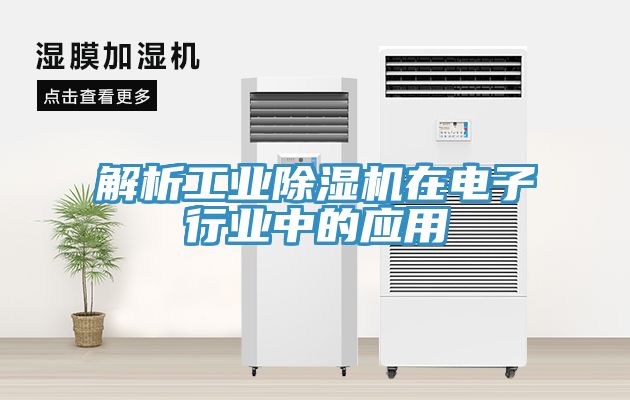 解析工業(yè)除濕機(jī)在電子行業(yè)中的應(yīng)用