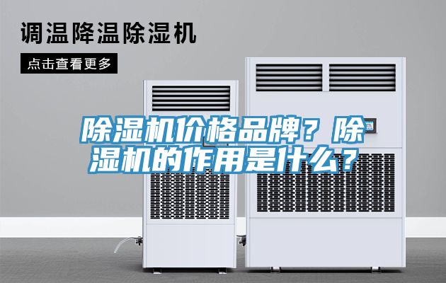 除濕機價格品牌？除濕機的作用是什么？