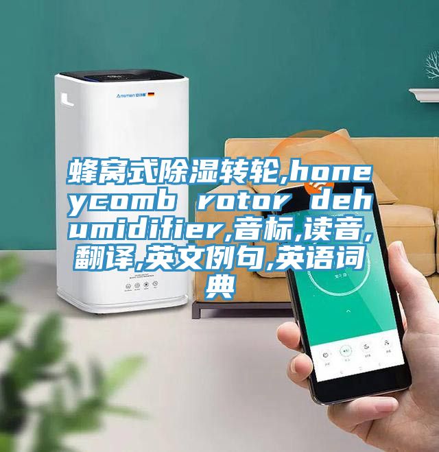 蜂窩式除濕轉(zhuǎn)輪,honeycomb rotor dehumidifier,音標(biāo),讀音,翻譯,英文例句,英語(yǔ)詞典